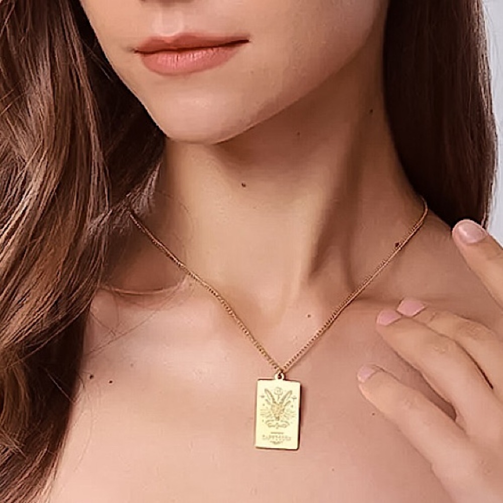 ⚜️𝟯𝟬%𝗢𝗙𝗙 𝗯𝘂𝗻𝗱𝗹𝗲𝘀 𝟯+⚜️ NEW Zodiac Carved Stainless Steel Necklace - Picture 3 of 12